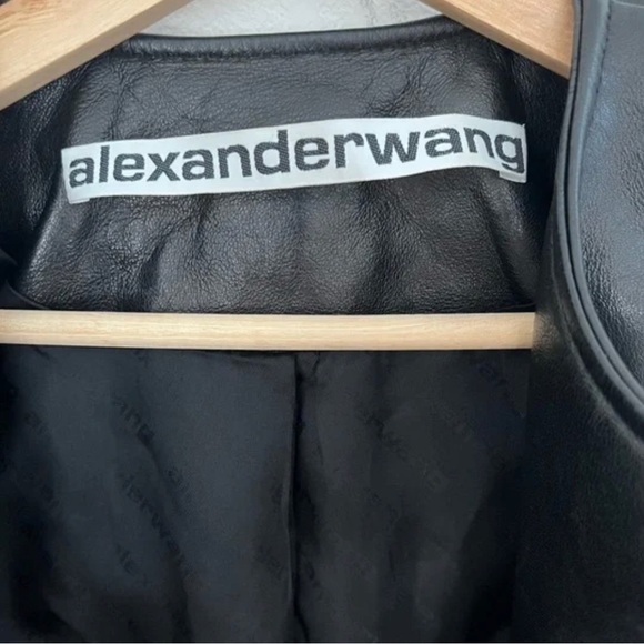 Alexander Wang Leather Jacket NWT - Picture 7 of 9